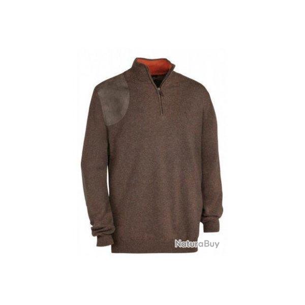 Pull de chasse Wilfried marron Club Interchasse-S