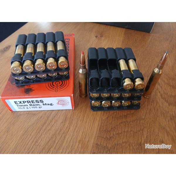 Lot munitions 7rm geco express +ppu