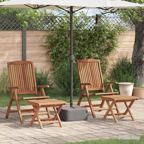 Ensemble de salle � manger pour jardin 4 pcs Marron