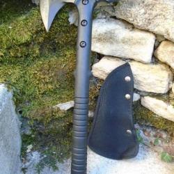 Infantry Hache Tactical Tomahawk M48 Camp Hawk Fonction Spyke Lame Acier Inox Manche FRN Etui 00