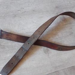 1938 Ceinture, ceinturon militaire arm&eacute;e suisse. Cuir de 100 cm