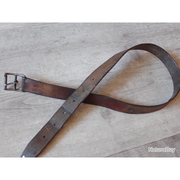 1938 Ceinture, ceinturon militaire arm�e suisse. Cuir de 100 cm