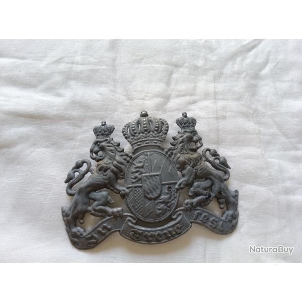Plaque de casque a pointe,  Bavaroise fer  WW1  (1  *F47*1 )