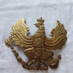 Plaque de casque a pointe,  Prusse laiton WW1  ( * 111 *)