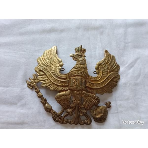Plaque de casque a pointe,  Prusse laiton WW1  ( * 111 *)