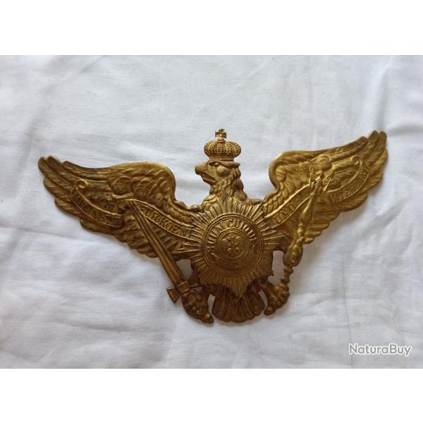 Plaque de casque a pointe,  de la garde laiton  WW1  ( * 1L56  * )