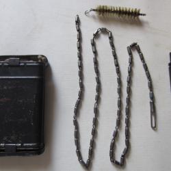 Authentique bo&icirc;tier de nettoyage allemand 2&deg; Guerre Mondiale pour fusil Mauser 98K