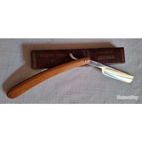 Ancien rasoir coupe-chou SALAMANDER - �tui Jaguar