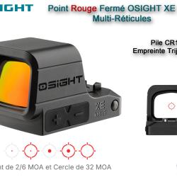 Point Rouge Ferm&eacute; Olight OSIGHT XE amrs - Multi-R&eacute;ticules
