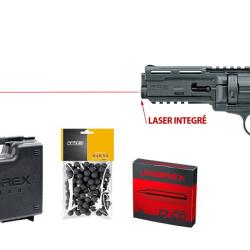 Promo Jusqu'au 30/08/26 PACK UMAREX TR50 L T4E CAL50 LASER 13J + 100 BILLES + 5 CART CO2 + MALLETTE