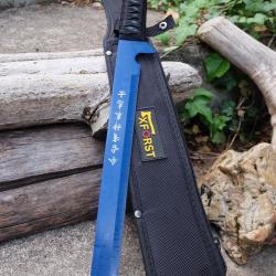 Sabre Ninja Katana Ep&eacute;e Lame Tanto Lame Acier 3Cr13 Manche Corde Tress&eacute;e Etui Nylon