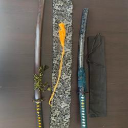 LOT KATANA + WAKIZASHI PIECES UNIQUES