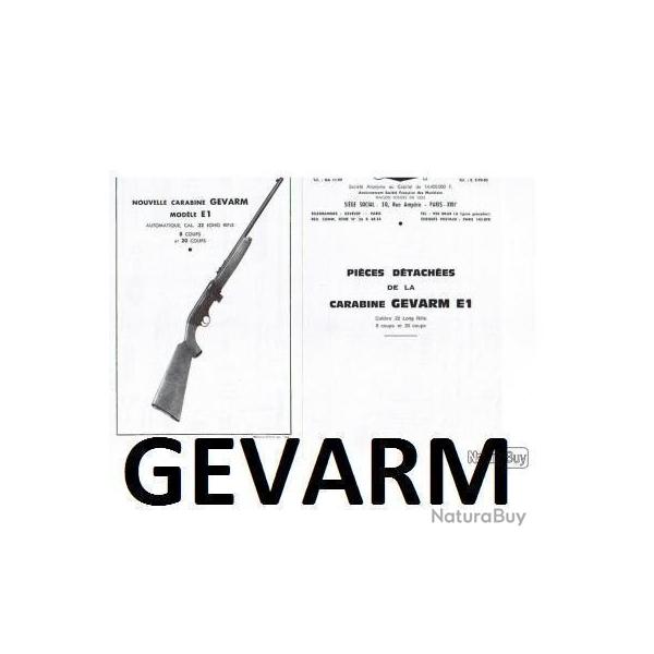 �clat� GEVARM E1 (envoi par mail) - VENDU PAR JEPERCUTE (m2847)