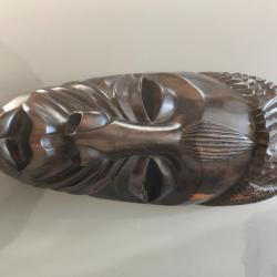 Masque africain &eacute;b&egrave;ne massif ethnique DAN