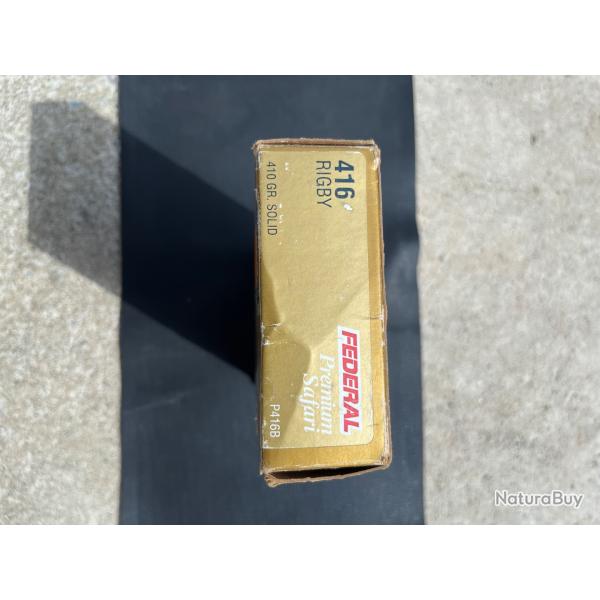 Munitions f�d�ral .416 rigby 410gr Solid