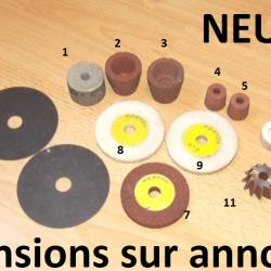 GROS LOT de fraise meules NORTON disques dimensions sur l'annonce  - VENDU PAR JEPERCUTE (SW698)