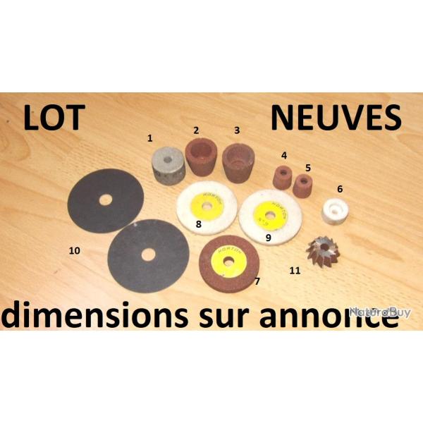 GROS LOT de fraise meules NORTON disques dimensions sur l'annonce  - VENDU PAR JEPERCUTE (SW698)