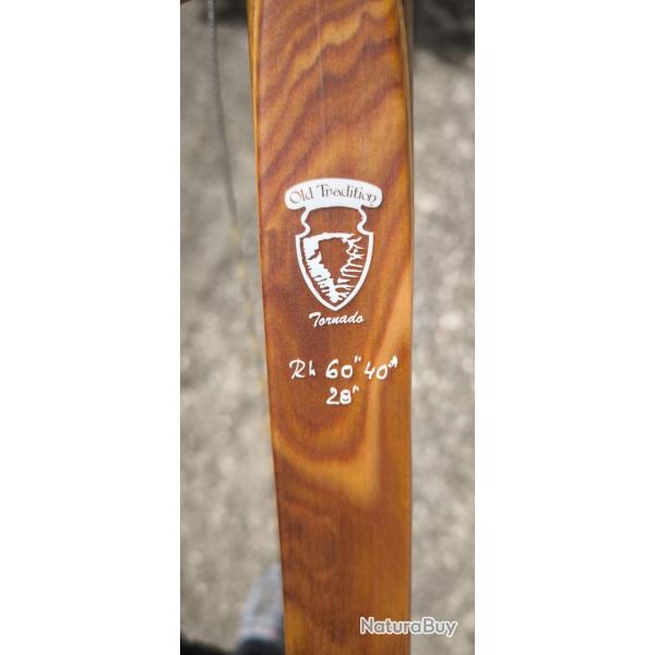 Arc longbow Hybride Old Tradition Tornado droitier