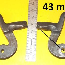 paire de chiens de fusil &agrave; broches - VENDU PAR JEPERCUTE (SW702)