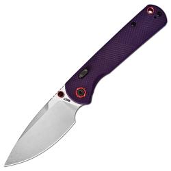 Couteau CJRB Latitude Lame Acier AR-RPM9 Manche G10 Violet Linerlock J1975PU