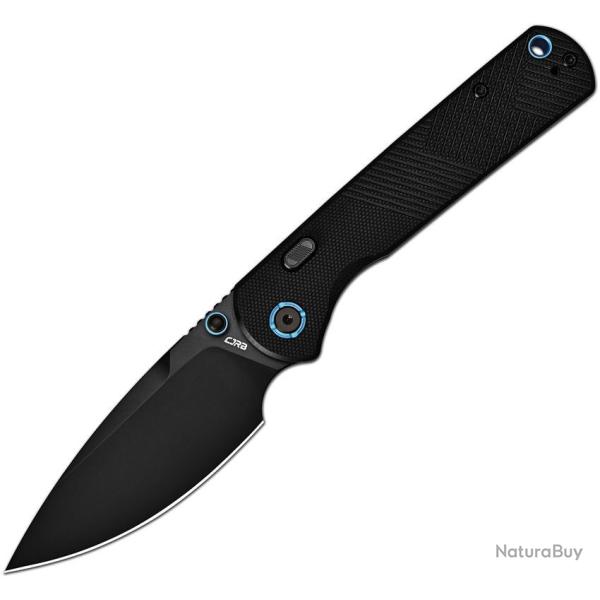 Couteau CJRB Latitude Lame Acier AR-RPM9 Manche G10 Noir Textur� Top Liner Lock J1975BBK