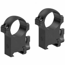 Paire de colliers de montage en acier haut rail 21mm picatinny et diam&egrave;tre 30mm avec attache rapide