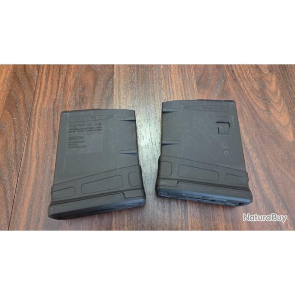 Lot de 2 chargeurs Magpul PMAG 10 LR/SR GEN M3 - .308 / 7.62x51 - 10 coups