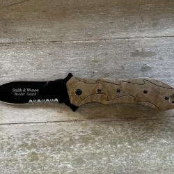Couteau SMITH & WESSON Border Guard Linerlock 9"
