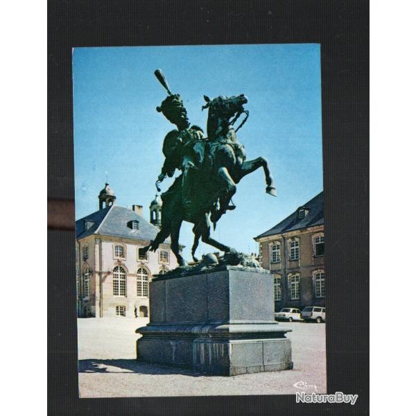 lun�ville la statue du g�n�ral lasalle , premier empire , hussards , cpm