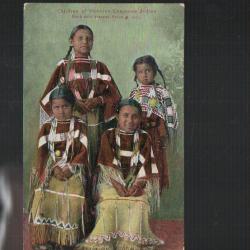 indiens d'am&eacute;rique enfants cheyenne  cpa