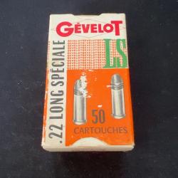 Bo&icirc;te 50 cartouches G&eacute;velot .22 Long Sp&eacute;ciale - ancienne - collection