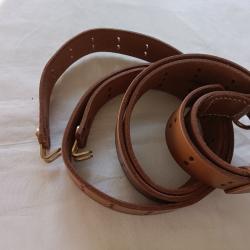 bretelle en cuir et boucles laiton  pour   Garand