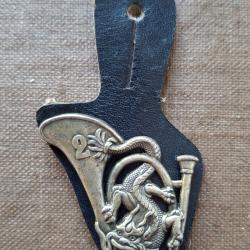 INSIGNE/PUCELLE 2e CHASSEURS A PIED ORIGINAL