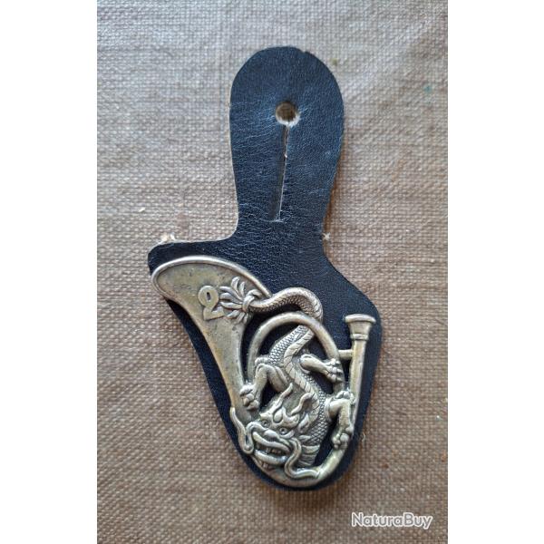 INSIGNE/PUCELLE 2e CHASSEURS A PIED ORIGINAL