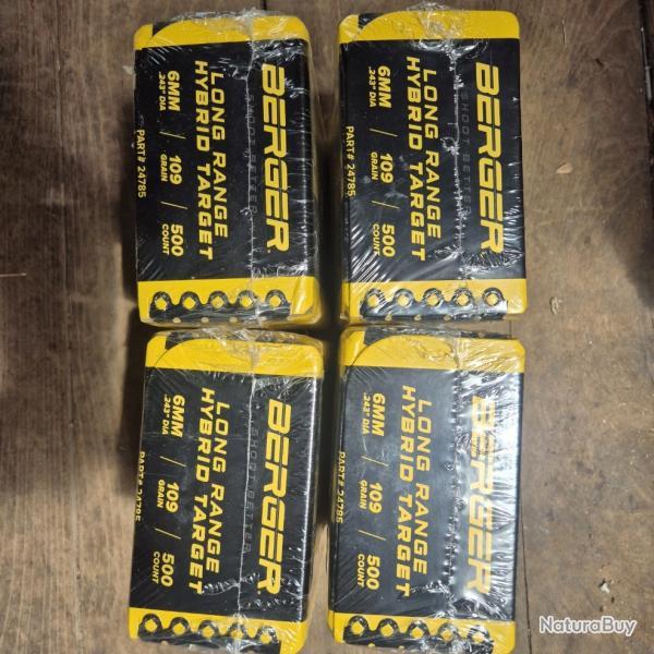 Ogive Berger 6 mm LRHT 109gr