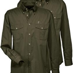 Lot de 2 chemises de chasse (Couleur: Olive, Taille: 3XL)