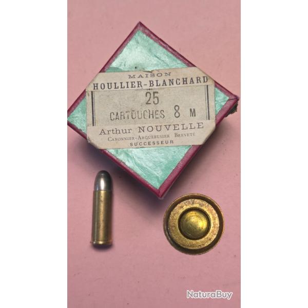 Tr�s interessante boite vide de 8mm non reglememtaire 1892 de Houllier Blanchard poudre noire D