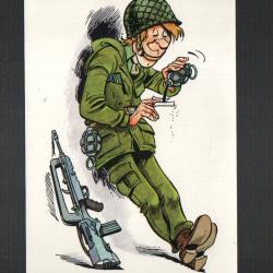carte humoristique pose cigarette ann&eacute;es 70