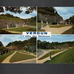 verdun meuse l'all&eacute;e des g&eacute;n&eacute;raux cpm multivues