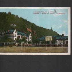 occupation fran&ccedil;aise en allemagne tr&egrave;ves quartier des flandres vue int&eacute;rieure FM  cpa cachet r&eacute;gimen