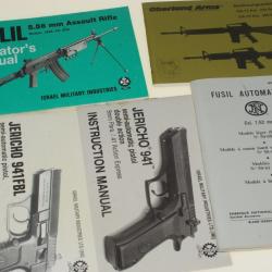 Lot de documentations GALIL, ,OBERLAND, HERSTAL: manuels