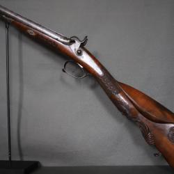 Fusil de chasse canons juxtapos&eacute;s &agrave; percussion - France, 2&egrave;me quart du 19&egrave;me si&egrave;cle (3)