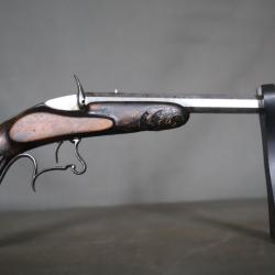 Pistolet de salon calibre 6mm flobert - 2nde moiti&eacute; 19&egrave;me si&egrave;cle