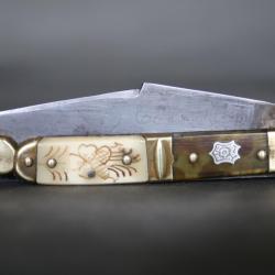 Petit couteau navaja - Espagne, Toledo, 2nde moiti&eacute; 19&egrave;me si&egrave;cle