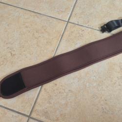 bretelle carabine neoprene marron