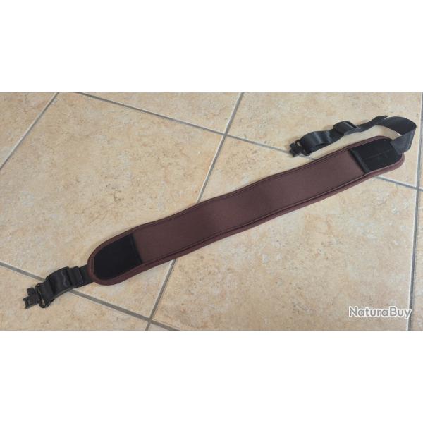 bretelle carabine neoprene marron