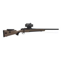 Pack battue Carabine MAUSER M18 Feldjagb cal.30-06 Flut&eacute; Filet&eacute; + point rouge OPTISAN rmx 202