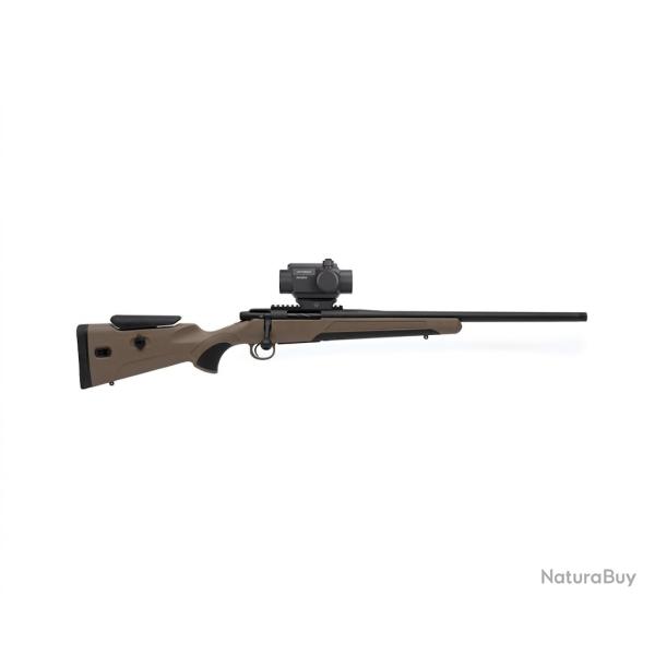 Pack battue Carabine MAUSER M18 Feldjagb cal.30-06 Flut� Filet� + point rouge OPTISAN rmx 202