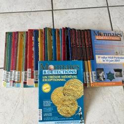 LOT magazines Monnaies D&eacute;tections de N&deg; 1 &agrave; 33