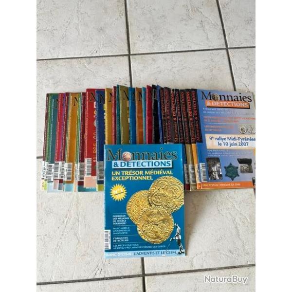 LOT magazines Monnaies D�tections de N� 1 � 33